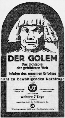 Wegener, Paul: Filmplakat