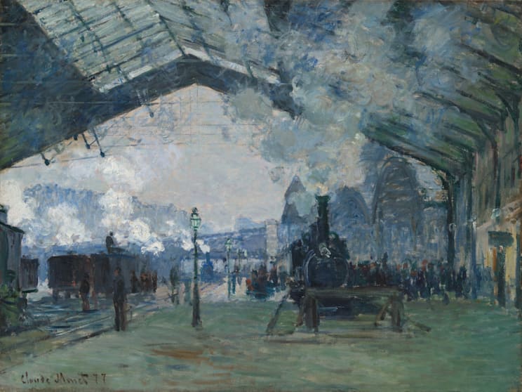 Claude Monet. Arrival of the Normandy Train, Gare Saint-Lazare, 1877. 