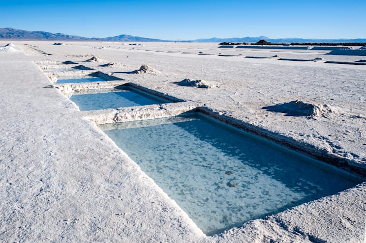 Salinas Grandes: Salzwasserbecken