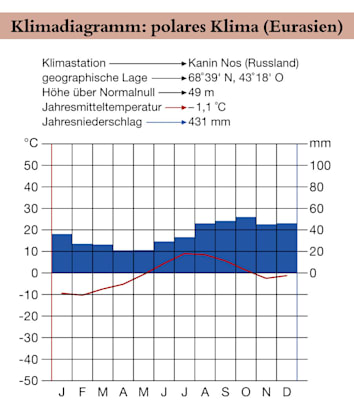 Polares Klima: Eurasien