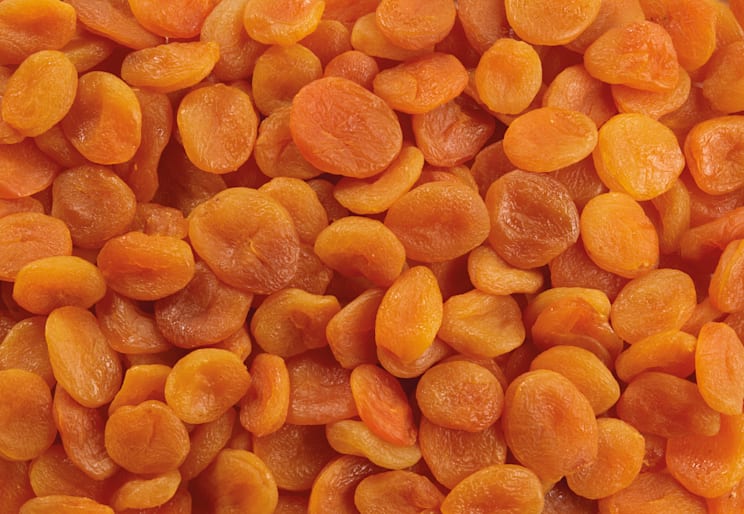 Aprikosenbaum: getrocknete Früchte