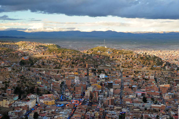 Oruro: Luftaufnahme