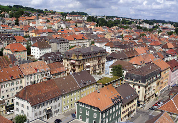 Stadtlandschaft La Chaux-de-Fonds