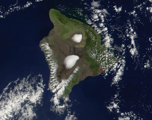 Mauna Loa: Satellitenaufnahme