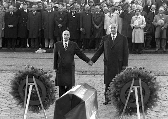 Helmut Kohl und François Mitterand