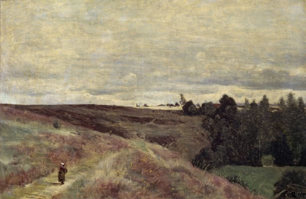 Camille Corot: »Heidekrauthügel in der Nähe von Vimoutier«