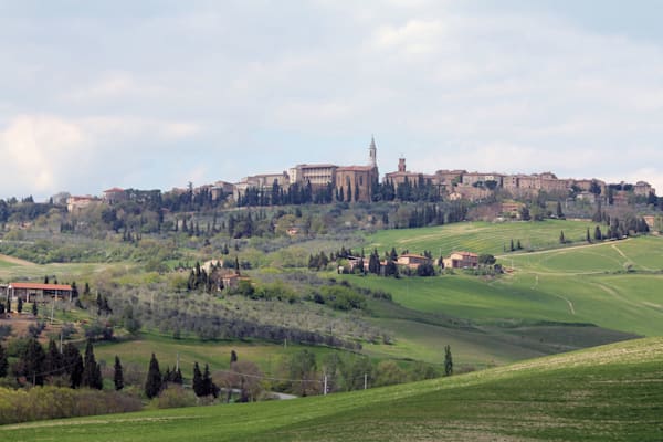 Blick auf das toskanische Pienza