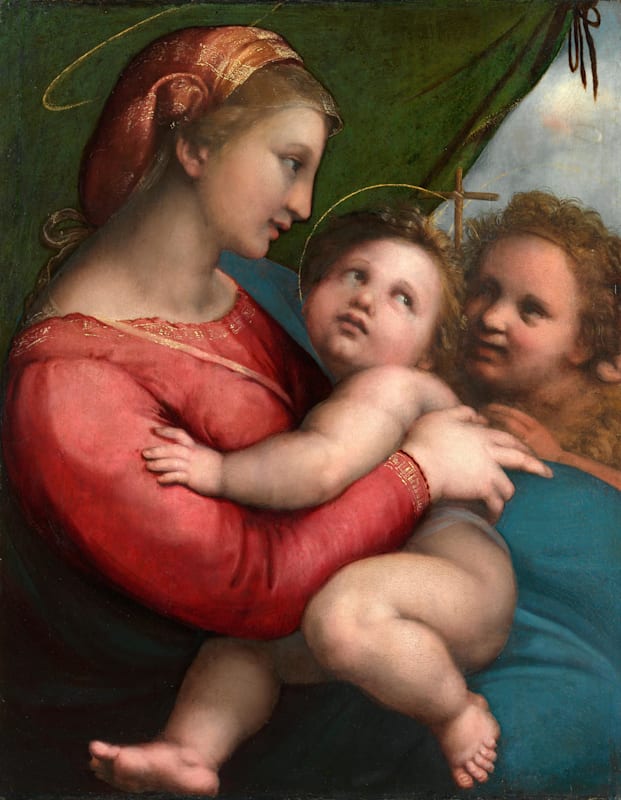 Raffael. Madonna della Tenda (mit dem Vorhang), 1513/14. 
