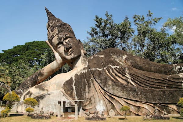 Laos: Liegender Buddha