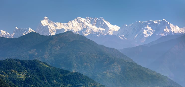 Nationalpark Kangchendzönga: Kangchendzönga an der Grenze zwischen Nepal und Indien