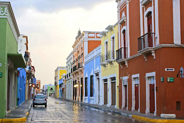 Campeche: Straßenzug