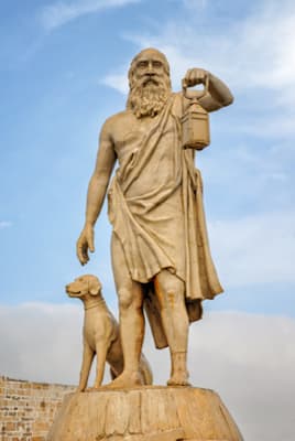 Statue von Diogenes von Sinope