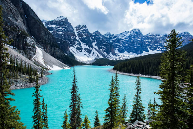 Der Lake Moraine im Banff-Nationalpark