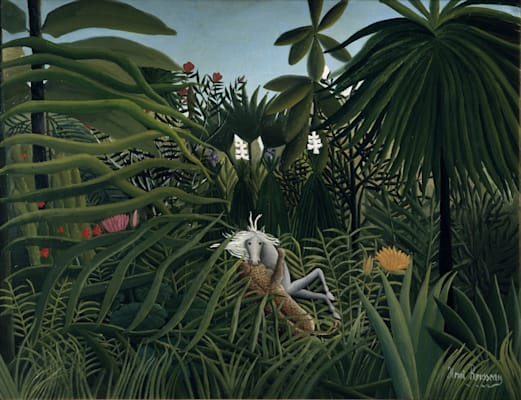 Henri Julien Félix Rousseau: »Jaguars Angriff auf Pferd«