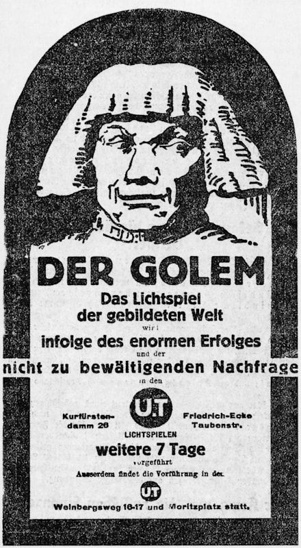 Wegener, Paul: Filmplakat