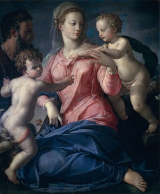 Agnolo Bronzino: »Die Heilige Familie mit dem Johannesknaben«