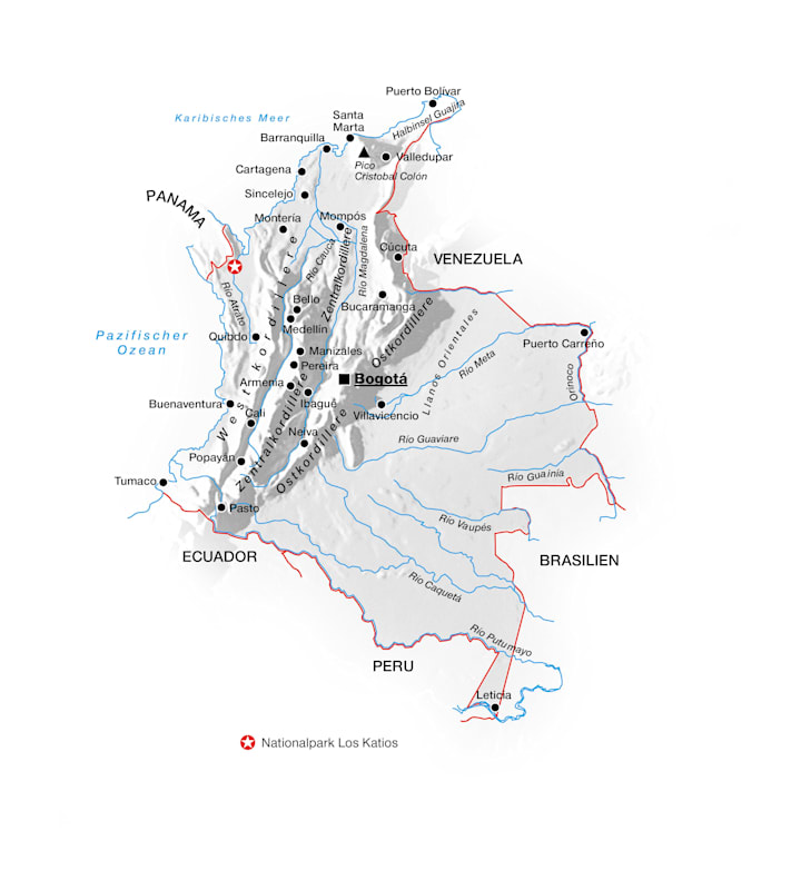 Karte: Nationalpark Los Katjos