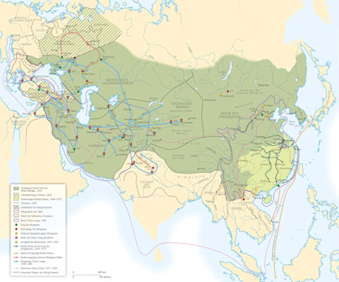 Eurasien: Der Zerfall des Mongolen-Reiches 1260-1502